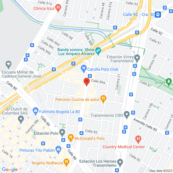 Mapa de Industrias Baccarat Ltda.