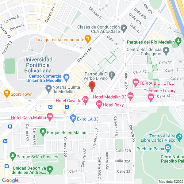 Mapa de Centro Naturista Paraiso Organico S.A.S.