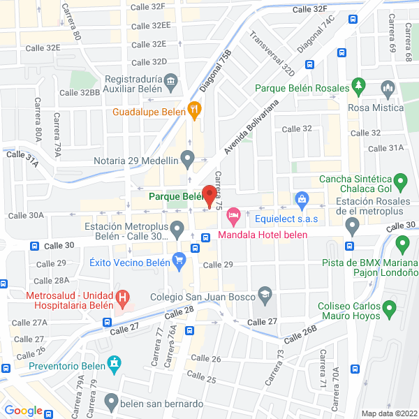 Mapa de Inmobiliaria Mestizal S.A.