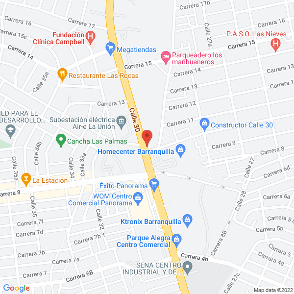 Map of Inversiones Lonor