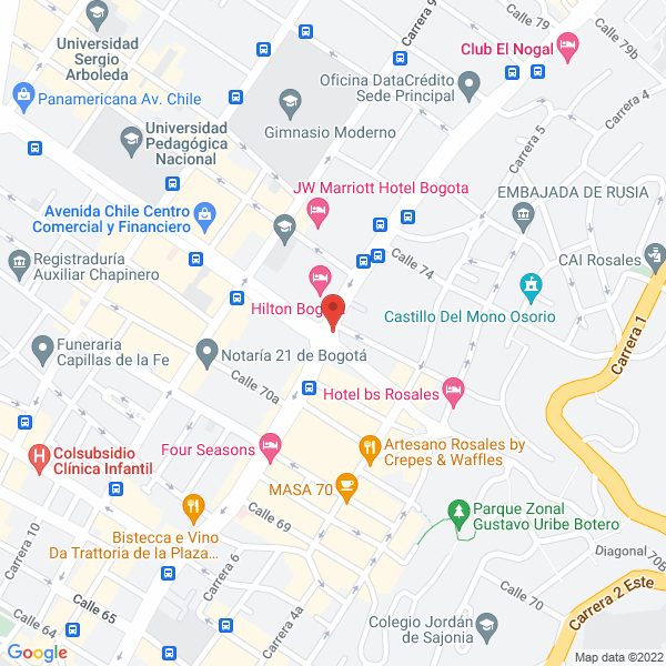 Mapa de Investment Advisors De Colombia S.A.