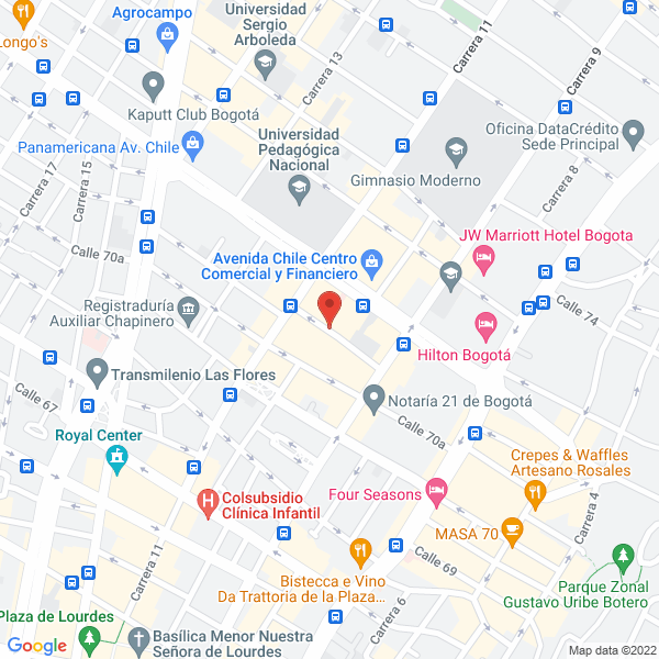 Mapa de Invrecol Ltda.