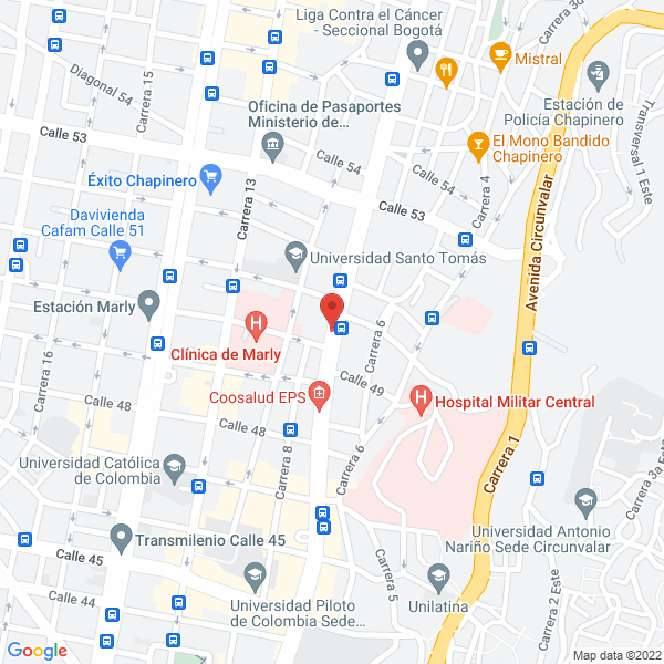 Mapa de Ortho Salud 50