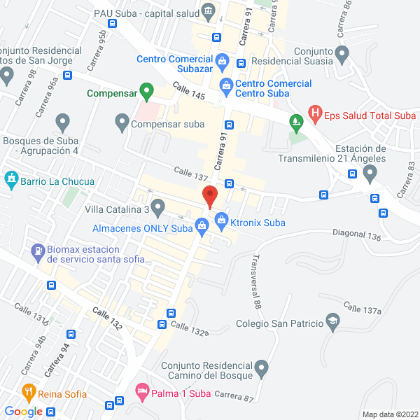 Mapa de Fundación Odontomas- Quiero Clientes