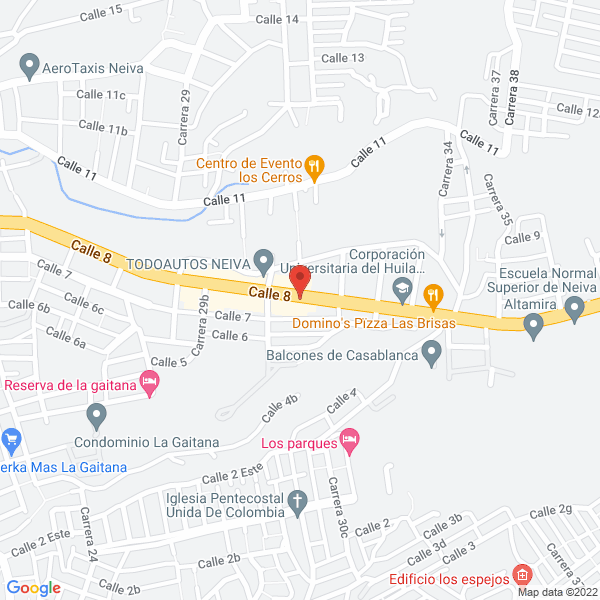 Map of Panadería Más Pan