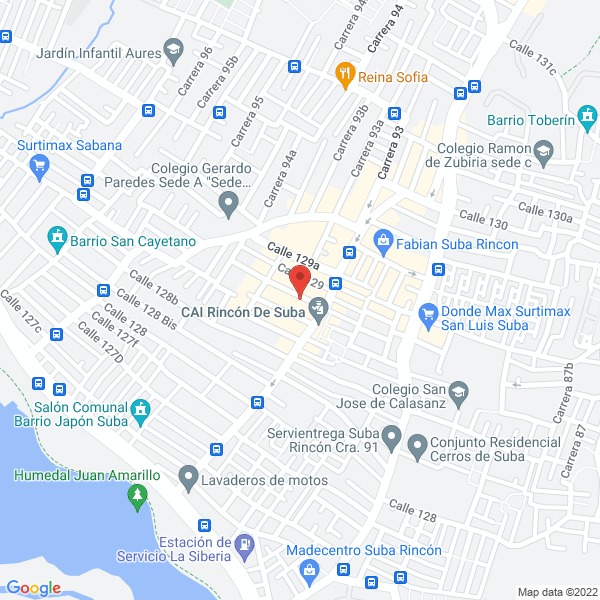 Mapa de Jardín Infantil Los Manachos