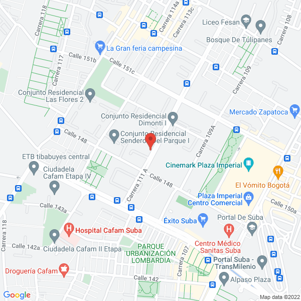 Mapa de Tatiana Sarmiento Gourmet
