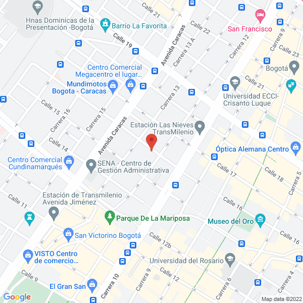 Mapa de Comercializadora S.A.S