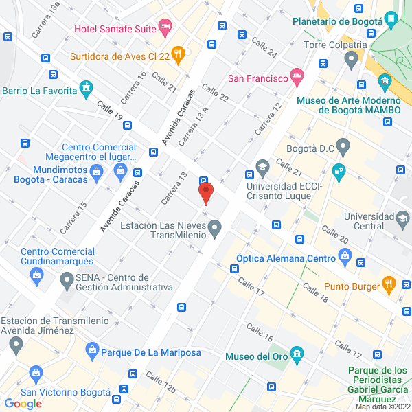 Mapa de Electricenter De La 18