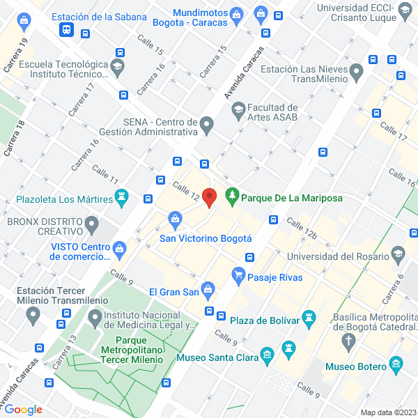 Mapa de Distribuidora P.Bless