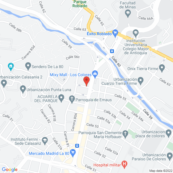 Mapa de Comidas Rapidas 80-55