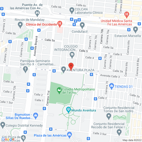 Mapa de 100% Colombiano Ltda.