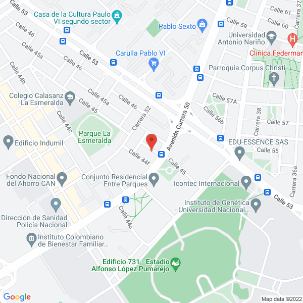 Mapa de A Tiempo Transporte Y Mensajería Sas