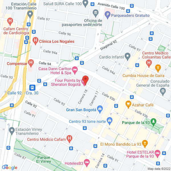 Mapa de A Y A Profesionales En Seguros Ltda