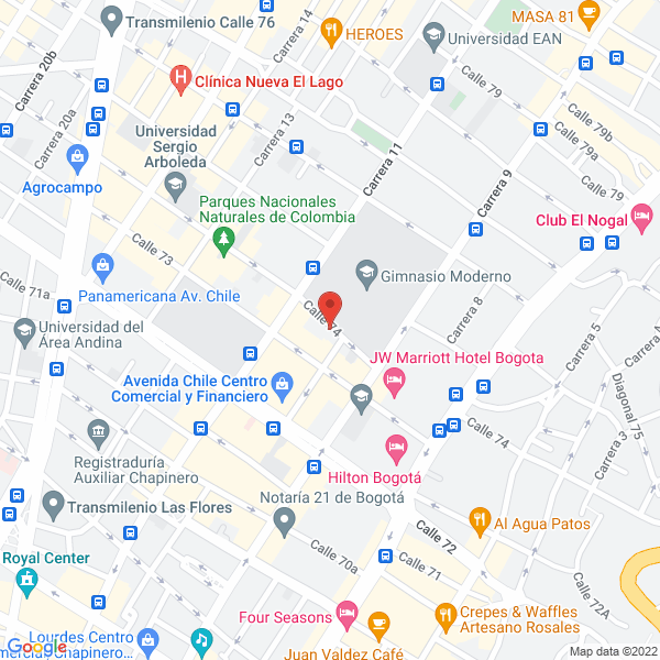 Mapa de A Y J Contadores Consultores