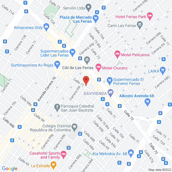 Mapa de Ac Express Productos Hoteleros