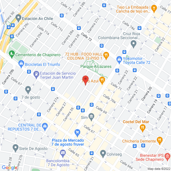 Mapa de Academia Del Maestro