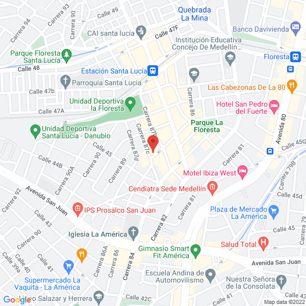 Mapa de Acarreos Y Mudanzas S.A.S.