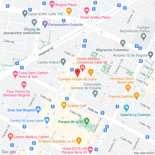 Mapa de Acinf Ltda.