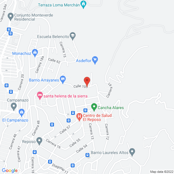 Map of Fundación Corevi