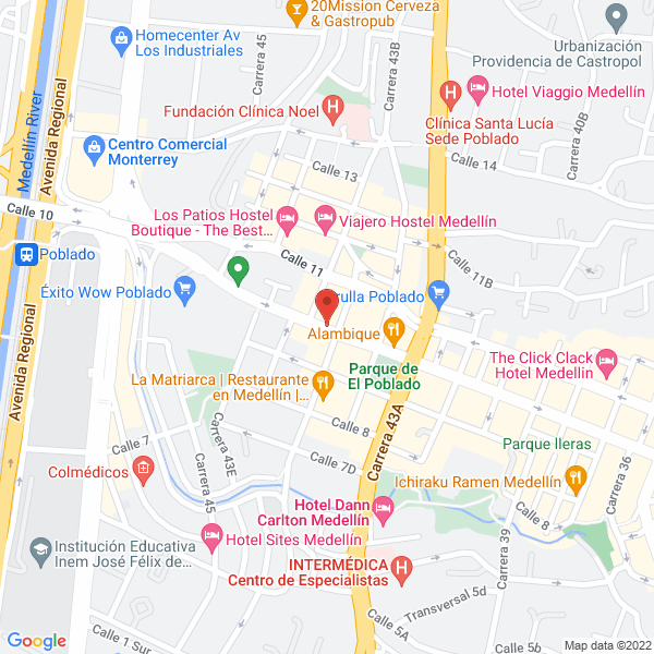 Mapa de Driveme Renta Car S.A.S