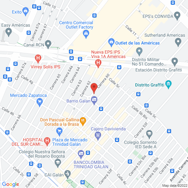 Mapa de Transportes Oviedo Express S.A.S