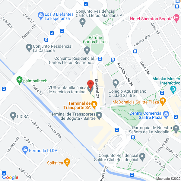 Mapa de Representaciones Sam S.A.S.
