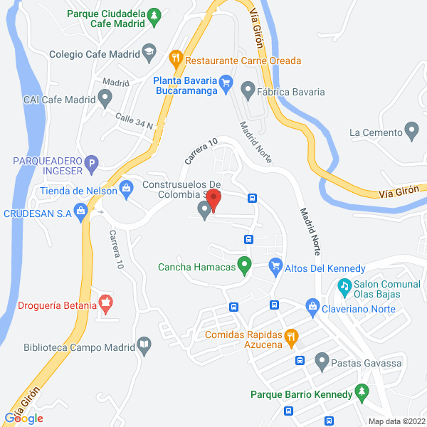 Map of Estructurales Acergo
