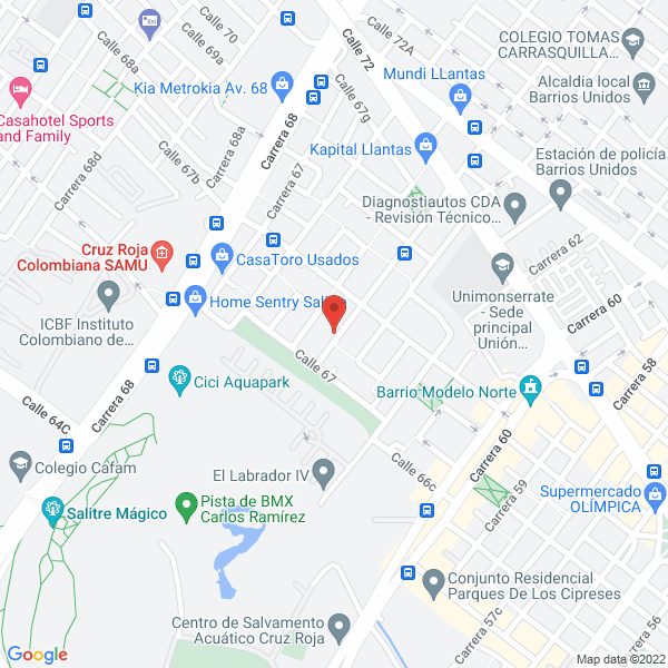 Mapa de Grupo De Ascensores Milenium Gram Ltda