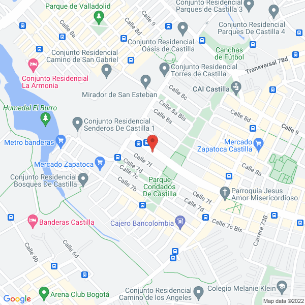 Mapa de A Atm Gas Natural Atmosphere Gas S.A.S.