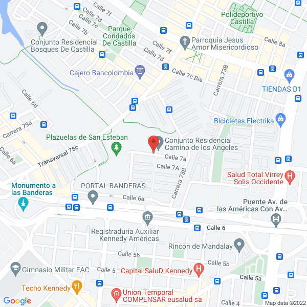 Mapa de Aguiar Arquitectura Comercializadora Y Servicios Sas