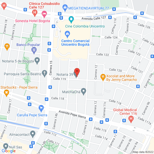 Mapa de Anydo Consultores Sas