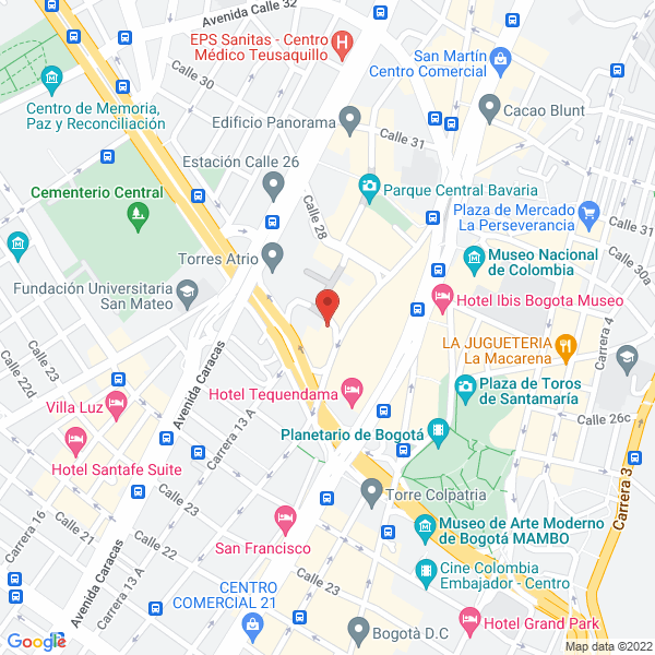 Mapa de Df3 Consultoria E Inversiones Sas