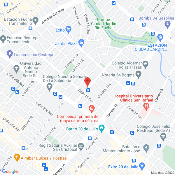 Mapa de Teoterapeutica Nuevo Ser S.A.S.