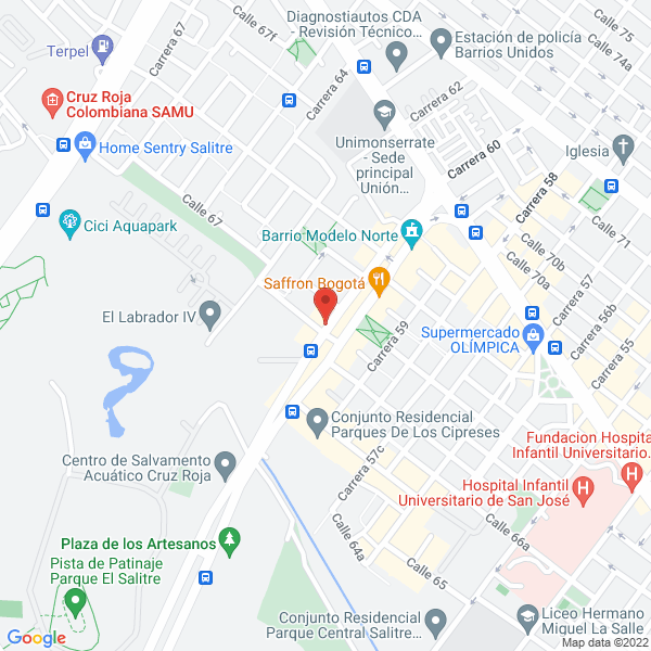 Mapa de Healthy Clinicas De Adelgazamiento Sas