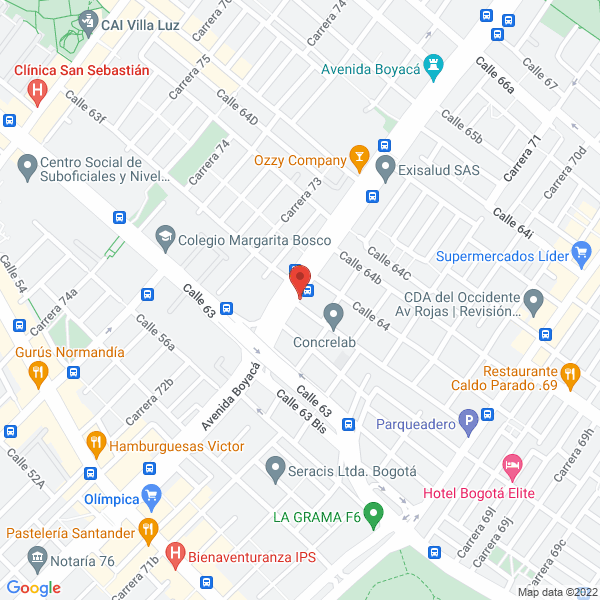 Mapa de R Q Consultores Y Auditores Sas