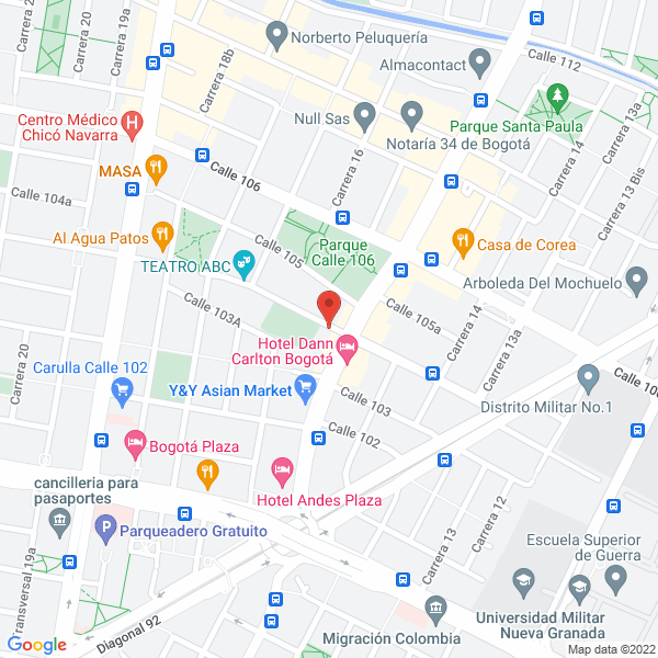 Mapa de Rational Colombia America Central S.A.S.