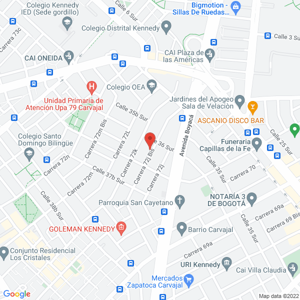 Mapa de Inal Lujos S.A.S.
