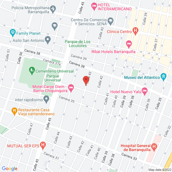 Map of Clínica Automotriz Dh Hnos