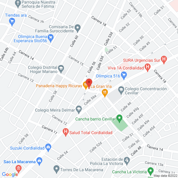 Map of Inversiones H.C.G.