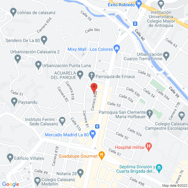 Mapa de Aplicaciones Finas S.A.S.