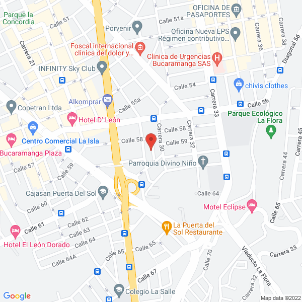 Map of Años Dorados Hogar Geriatrico