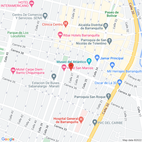 Map of Electrocar Barranquilla