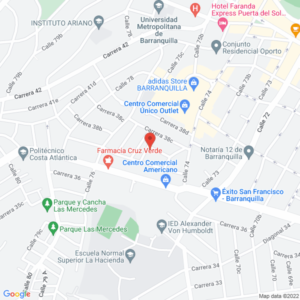 Map of Fumigaciones Generales