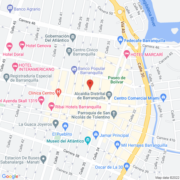 Map of El Comercio Eléctrico