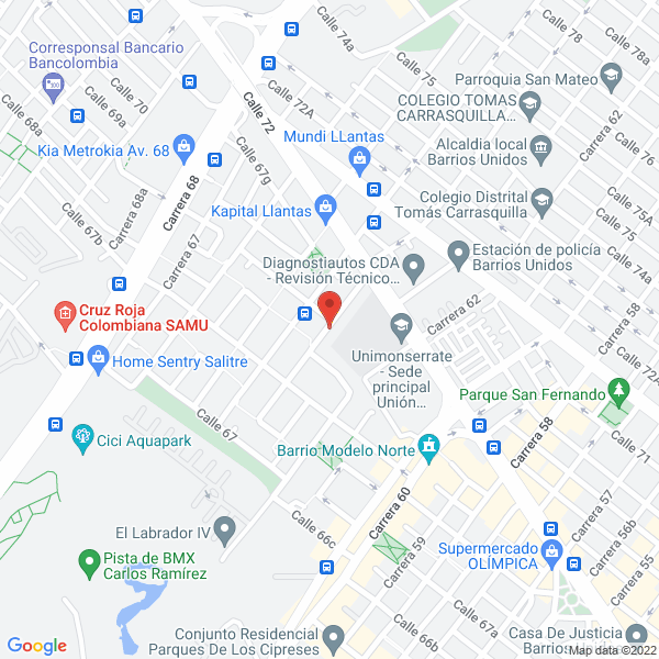 Mapa de Liceo Infantil Casita Encantada