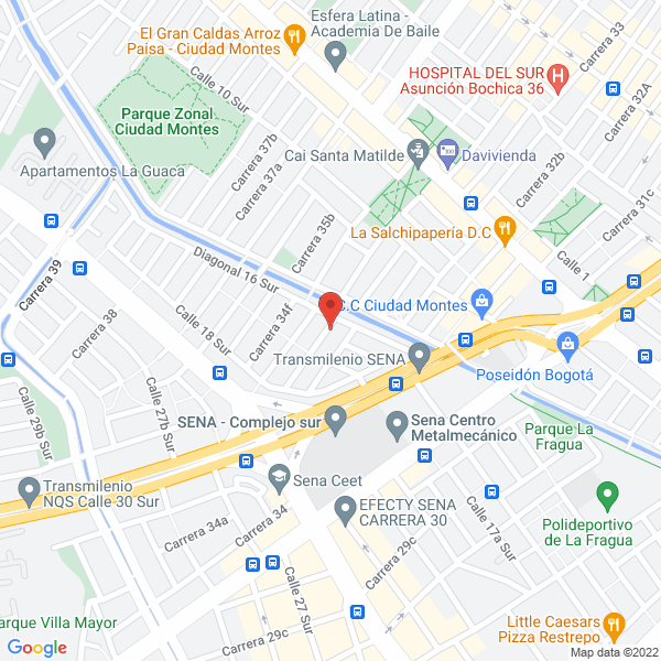 Mapa de Agencia Enfermeras Emanuel