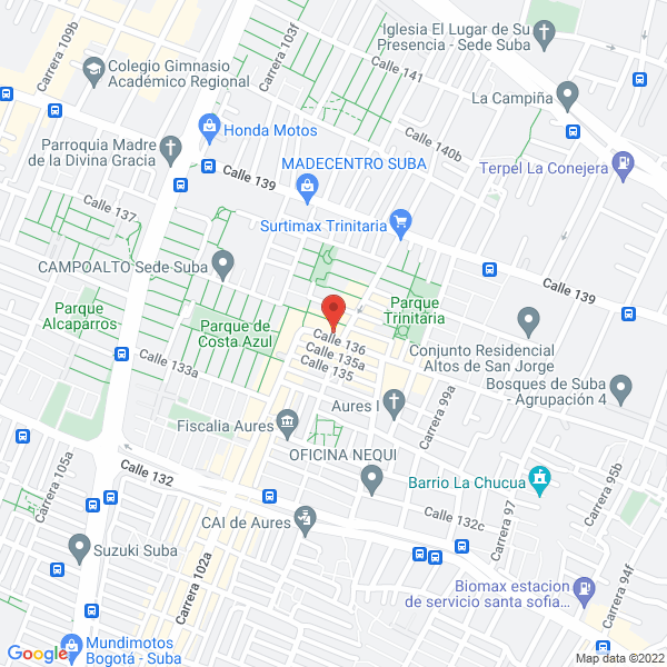 Mapa de Trio Los Ases De Colombia