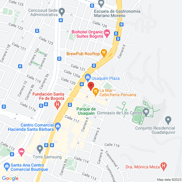 Mapa de Unidad De Servicios De Salud Usaquén I Nivel E.S.E.