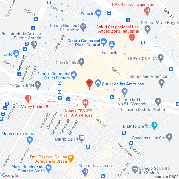 Mapa de Castilmoda S.A.S.